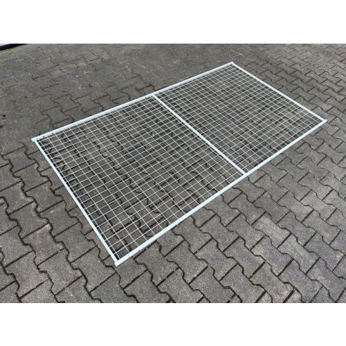 Rückwandgitter, gebraucht / 2.200 x 1.200 mm / cremeweiß 