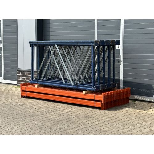 Palettenregalanlage Palettenregal | neu & gebraucht | Mecalux  | Regalständer: 2.300 x 1.100 mm | Lichte Weite: 2.700 mm | Regallänge: 25,30 lfm.