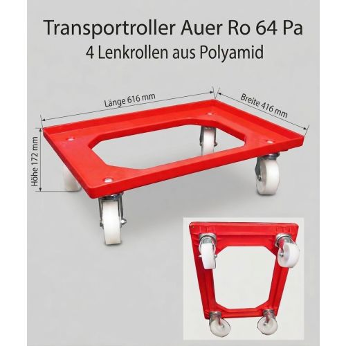 Transportwagen, Rollwagen, NEU, Kistenwagen, Lagerbehälter 60x40cm, Auer