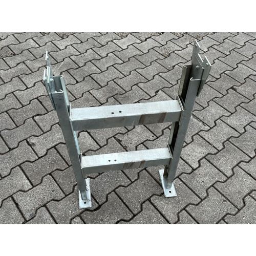 Ständerwerk für Rollenbahn Rollenbahnständer Förderband, gebraucht /  640 - 870 x 475 mm / sendzimirverzinkt