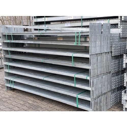 Durchschubsicherung f. Doppelregalreihen Palettenregale gebraucht / SSI Schäfer / Gesamtlänge: ca. 2.700 mm / U: 50 x 50 mm 
