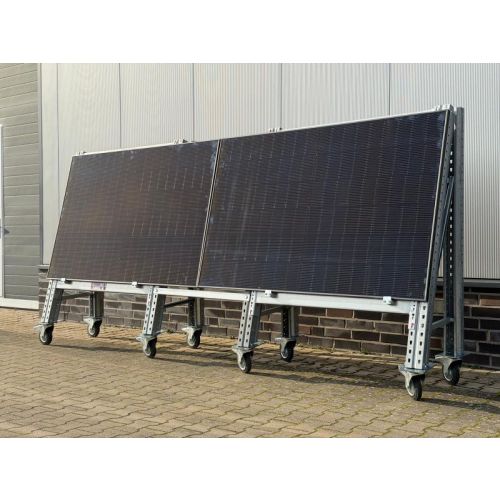 Solarzaun ortver&auml;nderlich Solarpanelgestell fahrbar PV Modul Transportgestell, gebraucht | Dexion P90 | Gesamtl&auml;nge: 3.530 mm | Gesamth&ouml;he: 1.700 mm