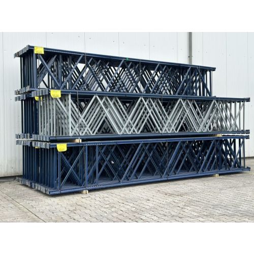 Palettenregalständer Palettenregal Regalständer, gebraucht | Mecalux | 6.000 x 1.000 mm | Rahmenprofilabm.: 80 x 69 x 2,00 mm | blau