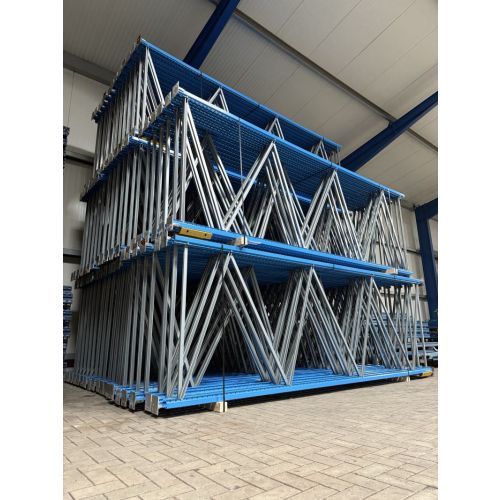 Palettenregalständer Regalständer Palettenregal, gebraucht | Stow Pal Rack NS | Ständerhöhe: 4.500 mm | Ständertiefe: 1.450mm | blau