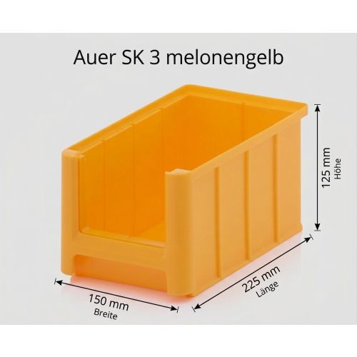 Sichtlagerkiste Auer SK3 225x150x125 mm (LxBxH) gebraucht 