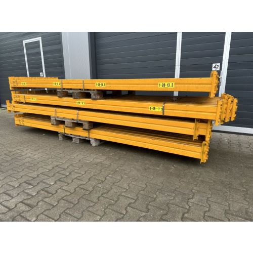 Palettenregaltraverse Traverse Palettenregal, gebraucht | Jung Heinrich Delta | lichte Weite: 3.600 mm | K: 135 x 50 mm | gelb