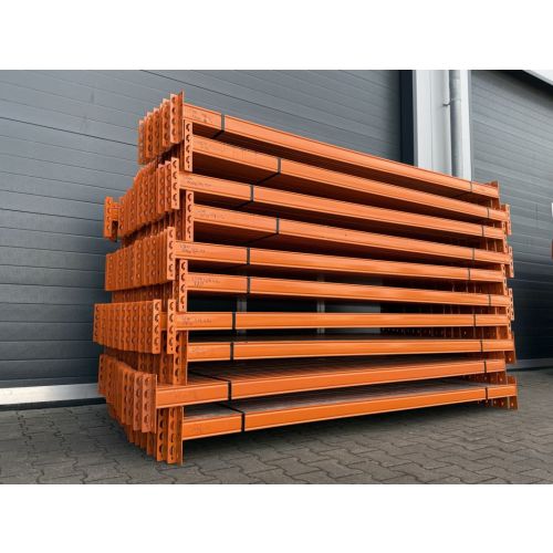 Palettenregaltraverse Traverse Palettenregal | Stow Pal Rack NS | lichte Weite: 2.500 mm | Kastenprofil: 80 x 50 mm | orange