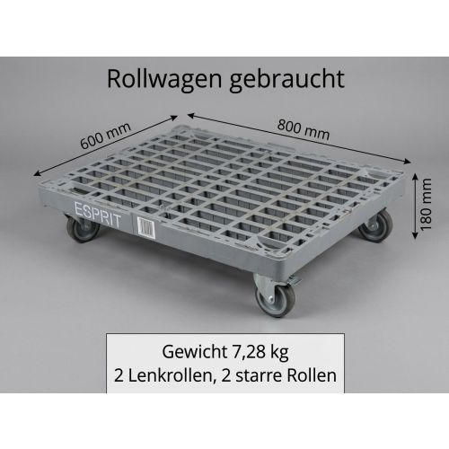 Trolley Rollwagen 800x600x180mm 