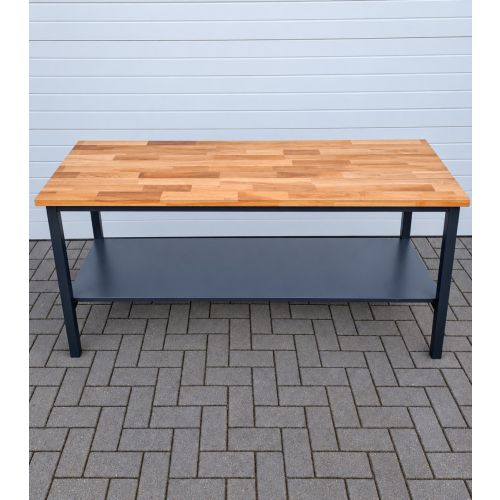 Werkbank Arbeitstisch Packtisch / Werkbankbreite: 1.750 mm / Gesamthöhe: 900 mm / Werkbanktiefe: 600 mm