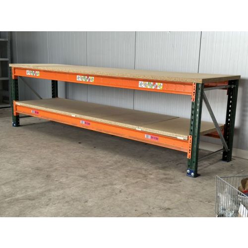 Werkbank Dexion P 90, gebraucht | Werkbankbreite: 3.200 mm | Höhe: 938 mm  | Werkbanktiefe: wählbar