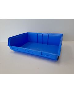 Sichtlagerkasten Stapelkasten Kunststoffkiste Kiste, gebraucht | SSI Schäfer LF 351 ZW | Außenmaß: 348 x 470 x 145 mm (LxBxH) | Farbe: blau
