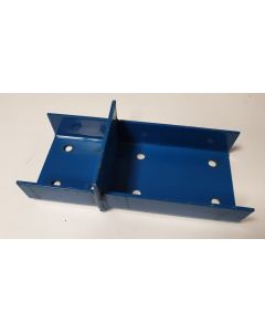 2x Aufstocklaschen für Palettenregale / universal / F. Rahmenprofilbreite: 100 mm / blau 