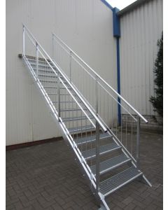 Stahltreppe verzinkt, Neu | PRO | auf Maß gefertigt