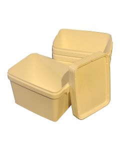 Behälter Box Kiste Stapelkiste 398x296x253 mm weiß mit Deckel