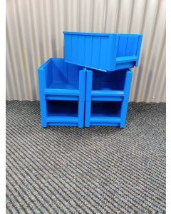 Sichtlagerkiste Auer SK 4 Maße: 350 x 210 x 150 mm in Blau