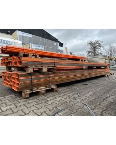 C-Profil Stahlträger Eisenträger, gebraucht / Gesamtlänge: ca. 6.000 mm / C: 200 x 80 x 18 mm / orange