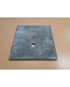 Metallplatte Lastenverteilerplatte Fußplatte, gebraucht | Abm.: 200 x 200 mm | feuerverzinkt