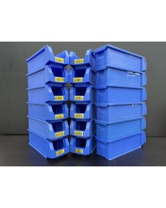 Sichtlagerkiste Stapelkiste Kunststoffkiste Kiste, gebraucht / SSI Schäfer LF 511 G ZW / Außenmaß: 500 x 156 x 143 mm (LxBxH) / Farbe: auswählbar / Stückzahl: auswählbar  