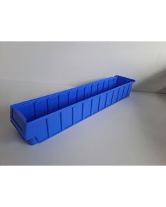 Regalkasten Stapelkiste Kunststoffkiste, II. Wahl (Neuware) | SSI Schäfer RK619-02 |  Außenmaß: 599 x 116 x 90 mm (LxBxH) | Farbe: blau