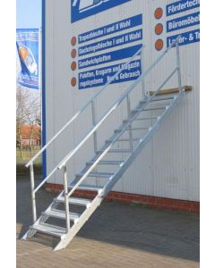 1x Stahltreppe neu verzinkt auf Maß gefertigt