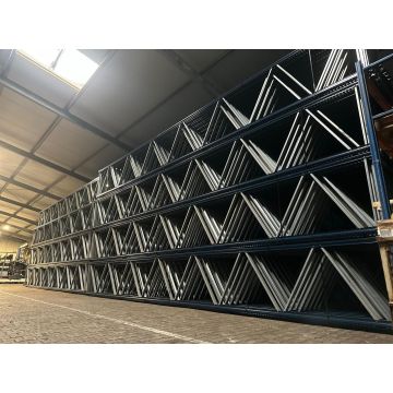 Palettenregalständer Palettenregal Regalständer, gebraucht | Mecalux | 9.500 x 1.100 mm | Rahmenprofilabm.: 100 x 69 x 2,00 mm | blau