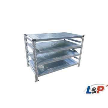1580x700mm Kommissioniertisch Packtisch, neu