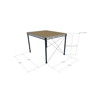 Lagerbühne neu 4,00 x 5,00 m, Tragkraft 500 kg / m²