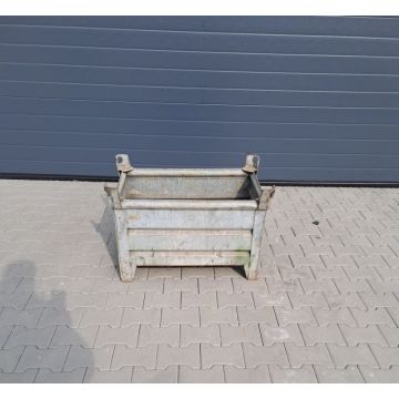 Stapelbehälter Transportbehälter gebraucht / Thyssen / 850 x 560 x 580 mm (BxTxH) / feuerverzinkt / stapelbar