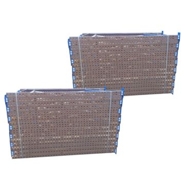 Palettenregalständer Regalständer Palettenregal, gebraucht / Alser NS / SONDERPOSTEN / Ständerhöhe: 3.000 mm / Ständertiefe: 1.050 mm / Rahmenprofil: 80 x 40 mm / braun 
