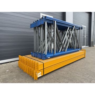 Palettenregalanlage Palettenregal, gebraucht | Jung Heinrich Esmena | Regalständer: 2.250 x 1.100 mm | Lichte Weite: 2.705 mm | Regallänge: 35,43 lfm.
