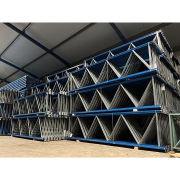 Palettenregalständer Regalständer Palettenregal, gebraucht | Arestant AS | Rahmenprofile : auswählbar | Ständerhöhe: auswählbar | Ständertiefe: 1.100 mm | blau