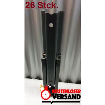 26x Aufstocklaschen für Palettenregale / Link 51 / F. Rahmenprofiltypen: M / H / E / S / anthrazit