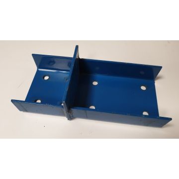 2x Aufstocklaschen für Palettenregale / universal / F. Rahmenprofilbreite: 100 mm / blau 