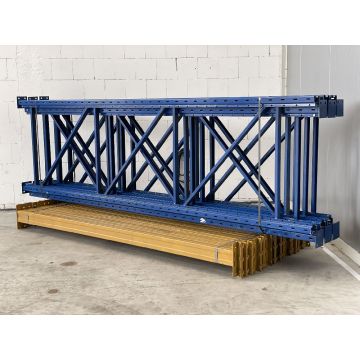 Palettenregalanlage Palettenregal Eurostock AS / gebraucht / Regalständer: 3.500 x 1.000 mm / Lichte Weite: 2.700 mm // Regallänge: 14,10 lfm.