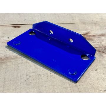 Fußplatte Fußplatten f. Palettenregal, neu/ Nedcon NS / für 120 mm Rahmenprofil / Capriblau 