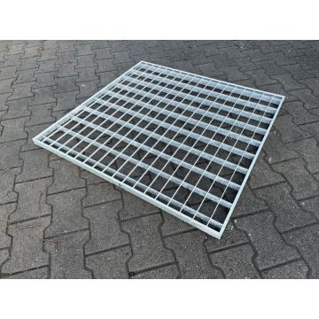 Pressrost Gitterrost Regalrost, neu / Gesamtbreite: 980 mm / Gesamttiefe: 1.000 mm / Maschenweite: 90 x 50 mm / Bezeichnung: R