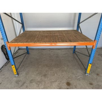 Holzvlonder Holzboden Regalboden, gebraucht | Gesamtbreite: 2.170 mm | Gesamttiefe: 1.450 mm | f. Ständertiefe: ca. 1.450 mm