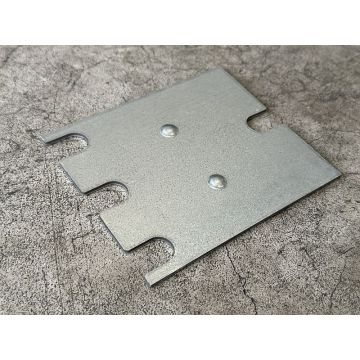 Ausgleichsblech Nivelierblech für Palettenregalständer, neu | Stow Pal Rack NS |  Abm.: 120 x 140 mm | Materialstärke: 3 mm