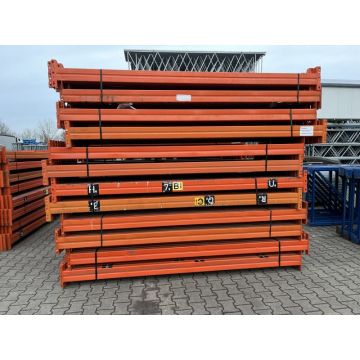 Palettenregaltraverse Traverse Palettenregal gebraucht / Meta Thyssen / 2.700 mm / K: 120 x 50 mm / orange / 3 HK