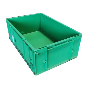 Stapelkiste Lagerkiste Transportkiste gebraucht 600x400x220 mm - Grün