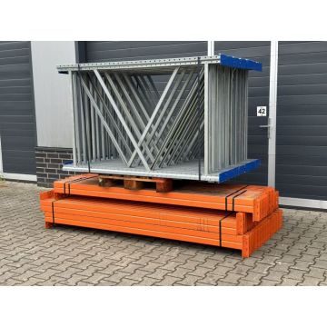 Palettenregalanlage Palettenregal, gebraucht | Polypal Stockpal | Regalständer: 1.800 x 1.000 mm | Lichte Weite: 2.300 mm | Regallänge: 31,09 lfm.