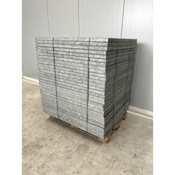 30x Pressrost Regalrost Gitterrost, gebraucht / Gesamtbreite: 1.195 mm / Gesamttiefe: 990 mm / MW 100 x 100 mm / Bezeichnung: L