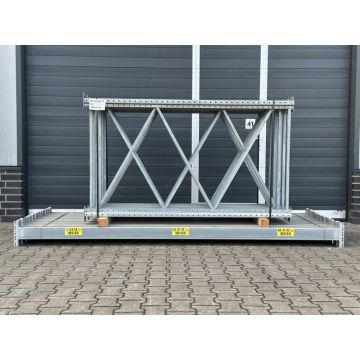 Palettenregalanlage Palettenregal, gebraucht | Dexion P 90 | Regalständer: 1.950 x 1.100 mm | lichte Weite: 2.900 mm | sendzimir verzinkt | Regallänge: 18,03 lfm.