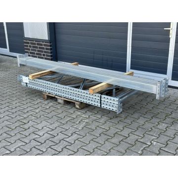 Palettenregalanlage Palettenregal, gebraucht | Dexion P 90 | Regalständer: 2.000 x 1.000 mm | lichte Weite: 2.900 mm | sendzimir verzinkt | Regallänge: 3,08 lfm.