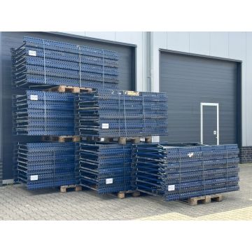 Palettenregalständer Palettenregal Regalständer, gebraucht | Mecalux | Rahmentyp: A103 | Materialfarbe: blau | Ständertiefe: 1.100 mm | Ständerhöhe: Auswählbar 