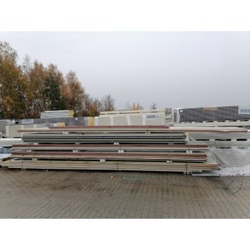 Sandwichplatten 40 mm Dach Rotbraun Sonderposten Paket 439