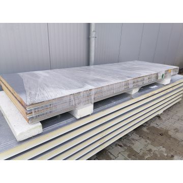 Sandwichplatten 60 mm Wand RAL 9006 Sonderposten Paket 544B