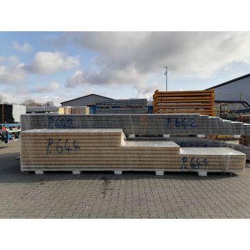 Sandwichplatten 100 mm Wand RAL 9006 Sonderposten Paket 644B