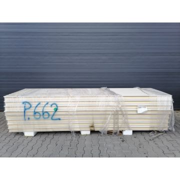 Sandwichplatten 100 mm Wand RAL 1015 Sonderposten Paket 662B