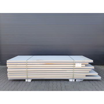 Sandwichplatten 80 mm Wand RAL 9006 Sonderposten Paket 676B